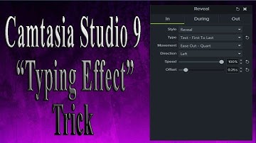 How to Typewriter effect in Camtasia 9|How to typing effect in Camtasia 9|General InfoPedia