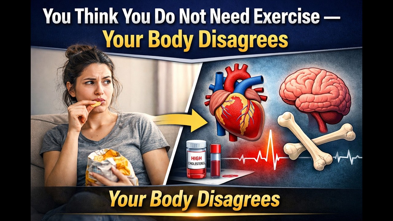 You think you are fine without exercise? Your body disagrees