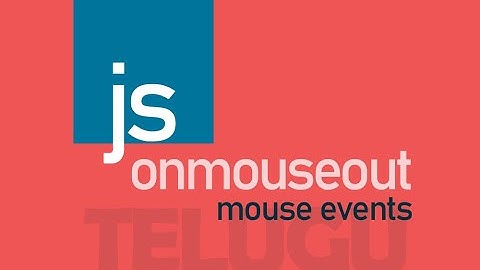 Mouse Events in Java Script