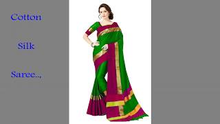 New Arrival Of Perfect Blue Silk Cotton Saree Collection || Silk Cotton Saree || Less Than Rs 500.00 screenshot 3