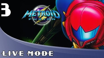 Metroid Fusion Blind Run: Part 3 - Metroid Monday Live Stream - Game Mode