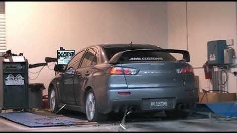 AMI CUSTOMS EVO X GSR Dyno:  COBB Tuning