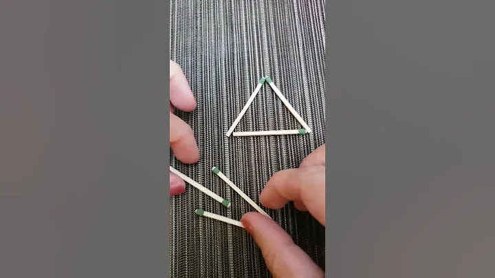 How To Make 8 Triangle In 6 Match Sticks #short