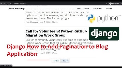 Django How to Add Pagination to Blog Application