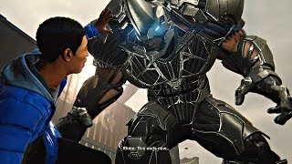 Spider-Man PS4 - Miles vs Rhino EPIC Boss Fight (Spiderman 2018) PS4 Pro