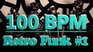 100 Bpm - Retro Funk Rock - 4/4 Drum Beat - Drum Track