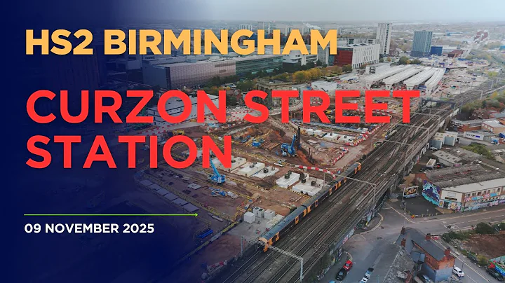 Gliding over HS2 Curzon Street Station, November 2025