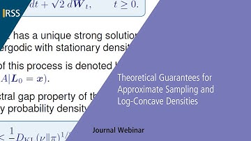 Theoretical Guarantees for Approximate Sampling and Log-Concave Densities