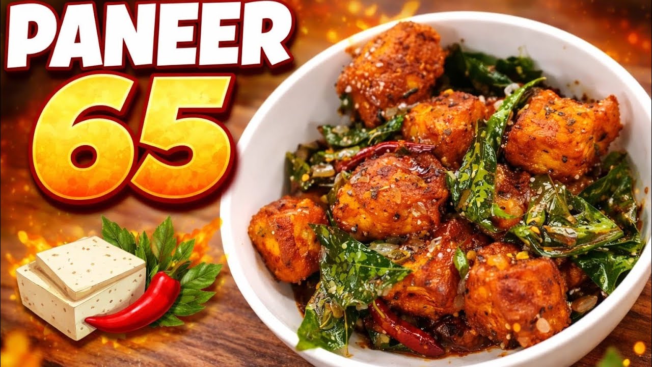  Paneer 65 Recipe | South Indian Style | Step by Step 