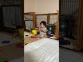 ひとり遊び中に突然眠くなった赤ちゃん/Cute Baby Suddenly Goes into Sleep #Shorts
