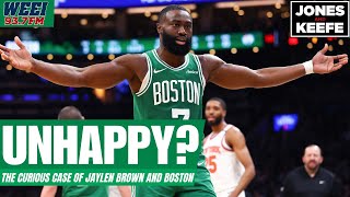 Is Jaylen Brown UNHAPPY in Boston His comments say a lot | Jones & Keefe