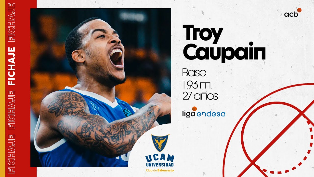 As Juega TROY CAUPAIN Nuevo Base De UCAM Murcia Liga Endesa 2023 24 As Juega TROY CAUPAIN Nuevo Base De UCAM Murcia Liga Endesa 2023 24