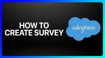 How To Create Survey In Salesforce Tutorial