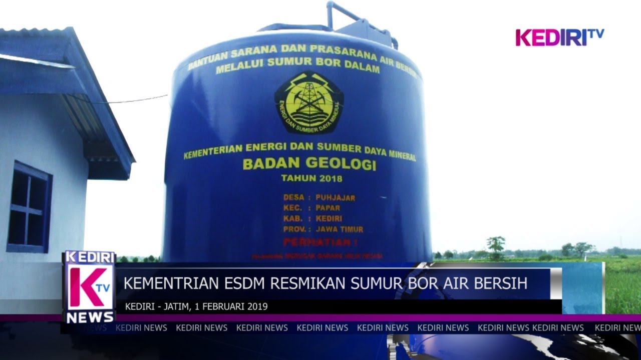 KEMENTRIAN ESDM RESMIKAN SUMUR BOR AIR BERSIH - YouTube