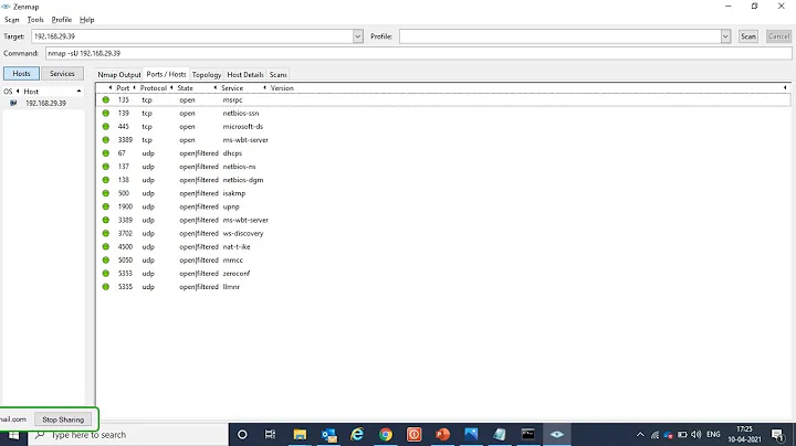 How to check tcp and udp open ports on an IP address