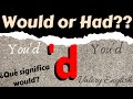 Contracción 'd es igual a Would o Had? Significado de Would | Valery English | Inglés Fácil