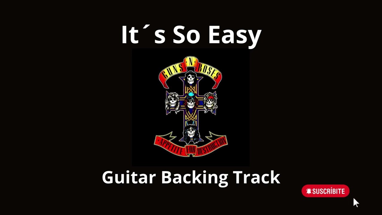 It's So Easy - Guitar Backing Track