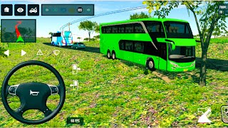 😱Indonesia Coach bus Driving 🚍🧑‍✈️| PART-84 Euro bus Simulator Android Gameplay  screenshot 5