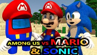 AMONG US vs SONIC & MARIO BALDI RTX CHALLENGE! (Original Quality)
