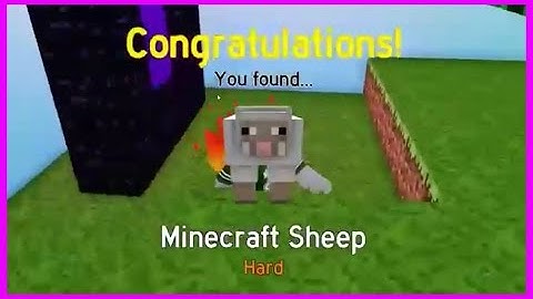 How to get MINECRAFT Sheep in FIND THE SHEEP Roblox