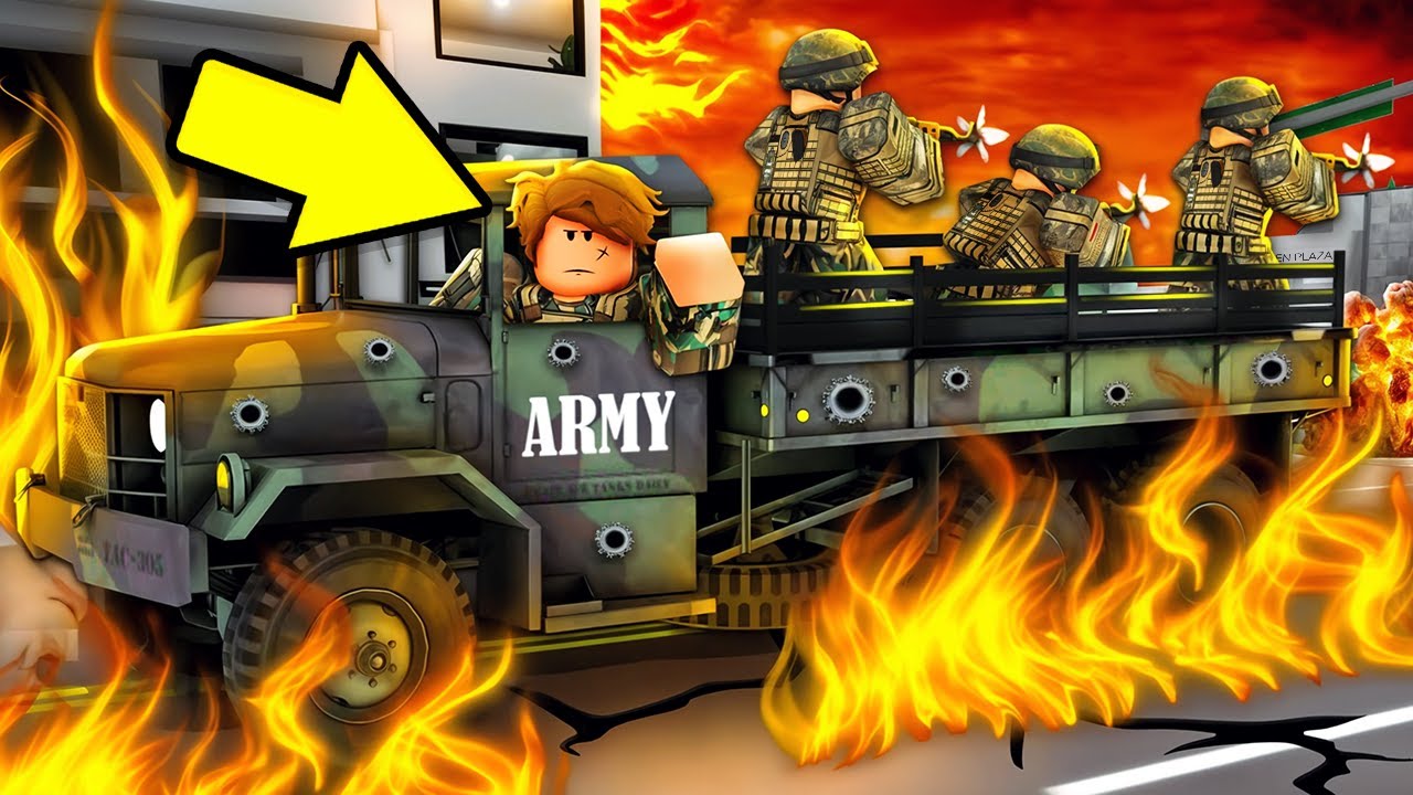 Я стал военным перевозчиком в ролевой игре Brookhaven.