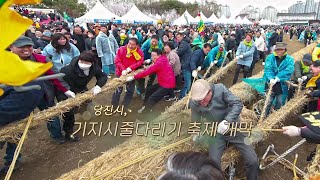 [생생갤러리] 당진시, 기지시줄다리기 축제 개막 / 연합뉴스TV (YonhapnewsTV)