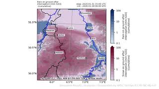 Terrsysmp monitoring run 2020-01-28 - precipitation after interception
nrw (132h)