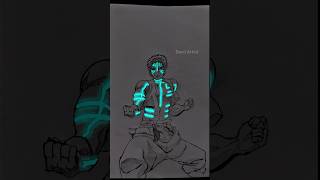 Akaza💀 speed drawing #shorts