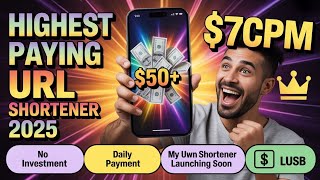 New High CPM URL SHORTENER || Best  Working URL Shortener Unlimited Clicks Trick@technicalluckystar