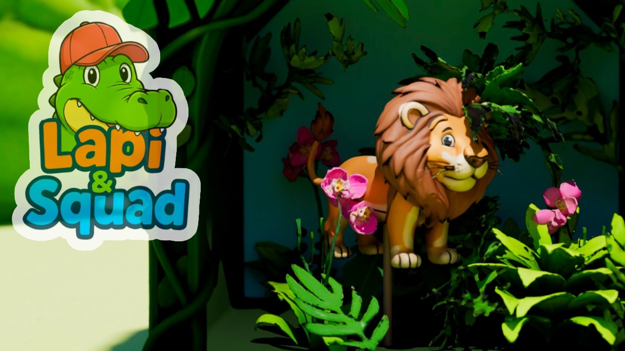 Jungle Animals Song for Kids | Animal Sounds | Lapi & Squad