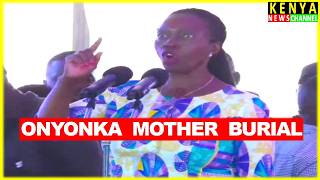Karua ROARS in a Powerful speech in front of Sifuna, Matiangi & Kalonzo Onyonka Mother burial Kisii