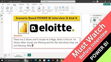Deloitte: Scenario Based POWER BI Interview Q And A Based On Slicers Visual