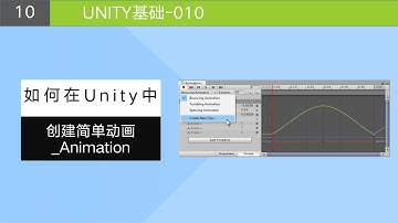 Unity基础 创建简单动画 Aniamtion