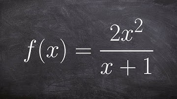 Identify any Horizontal or Vertical Asymptotes of a Rational Function