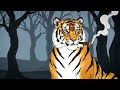 Chill Tiger Smokes Cigar While Impala Run for Life as Imagined by AI #wildlife #tiger #forest #ai