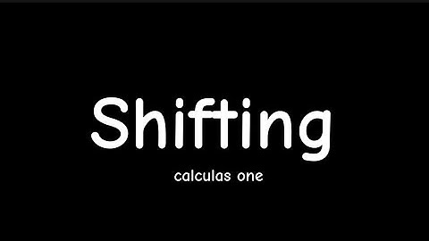 Shifting and reflection || Calculus 1