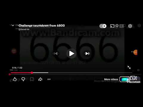 Challenge Countdown from 6800