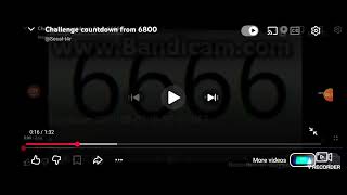 Challenge Countdown from 6800