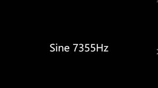 Sine 7355Hz Audio Only