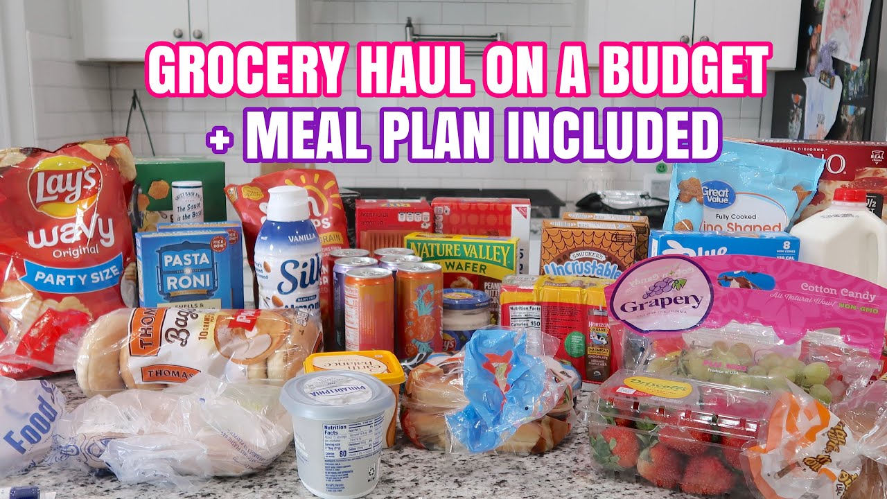 Бюджетный поход за продуктами для матери-одиночки | План питания включен