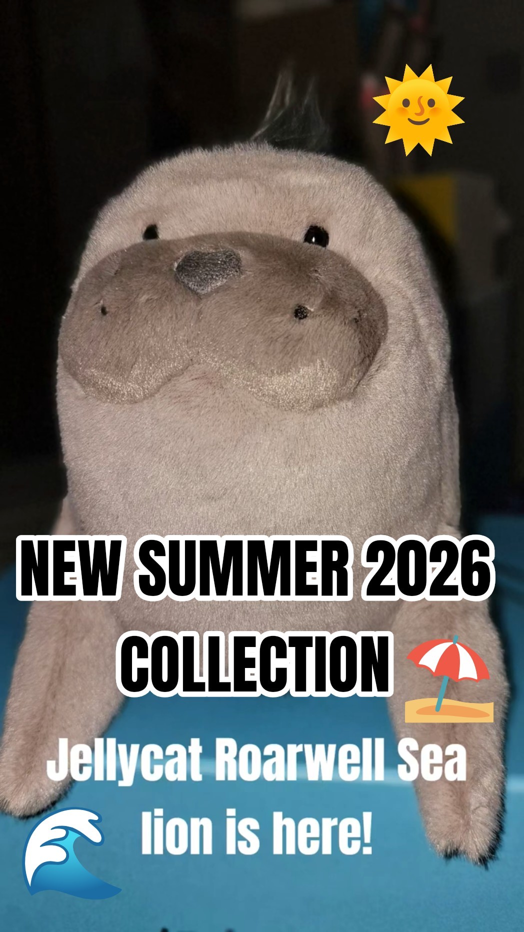 New Jellycat Summer 2026 collection - Roarwell Sea Lion #jellycat