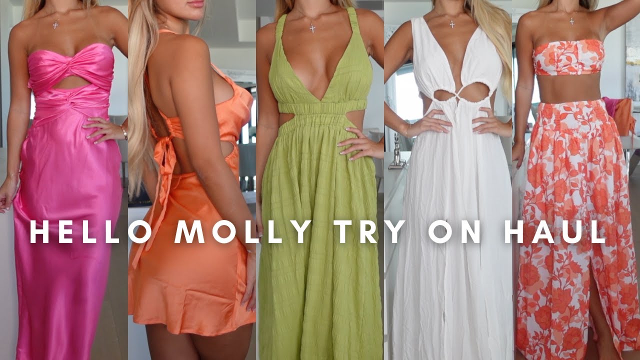 HELLO MOLLY TRY ON HAUL  The Cutest Dresses For This Summer! 