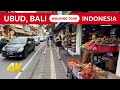 Explore ubud bali today  downtown walking tour  bali indonesia 2024 4k