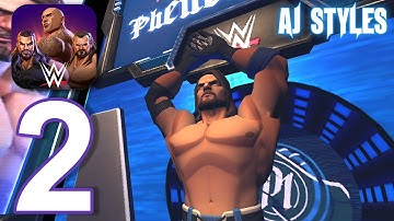 WWE Undefeated - Gameplay Walkthrough part 2 - AJ Styles (iOS, Android)