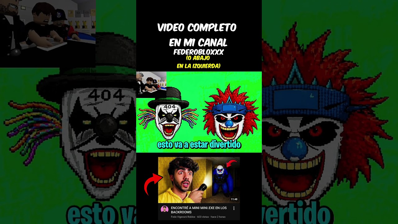 FEDE ENCONTRÓ A MINI.EXE EN LOS BACKROOMS💀 #fedevigevani #roblox #beta #fypシ゚viral @fedevigevani
