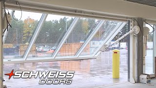 Schweiss Hydraulic Door Opening at the Canadian Forces Base Borden in Ontario