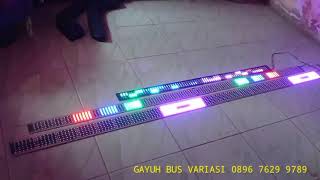 Review dan cara pasang Strobo RGB 4 Baris HDI