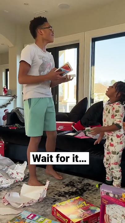 Ungrateful Christmas reaction. #christmasgifts #openinggifts #blackmomsbelike #middlechild