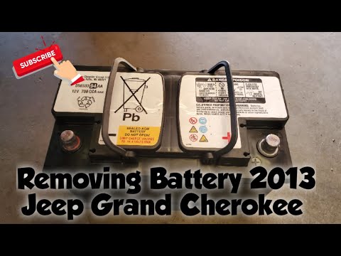 How to: Remove a Battery from a 2013 Jeep Grand Cherokee - YouTube