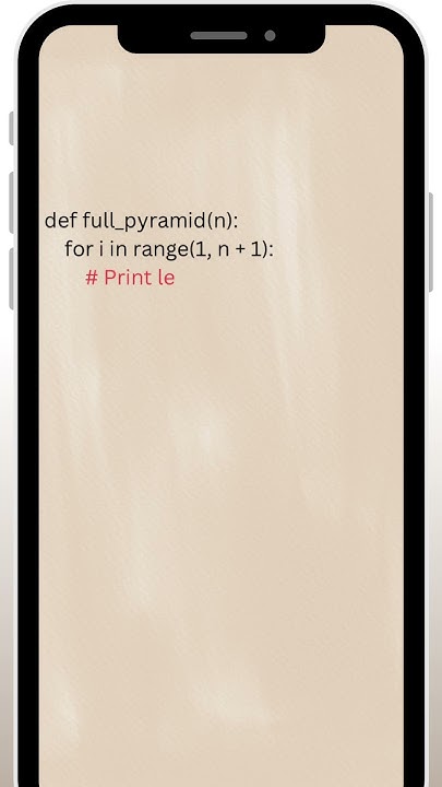Easy Full Pyramid Pattern in Python #python #shorts #programming - YouTube